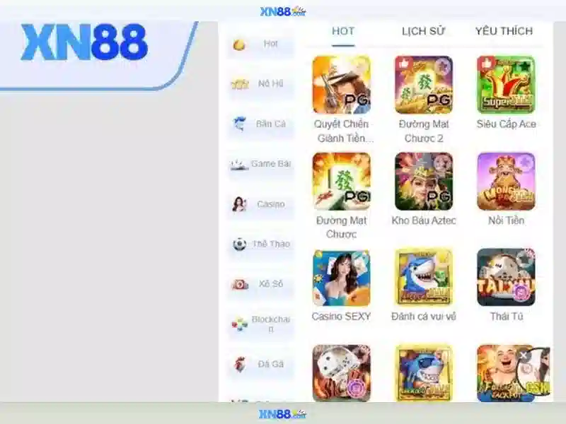 Giao diện ứng dụng slot